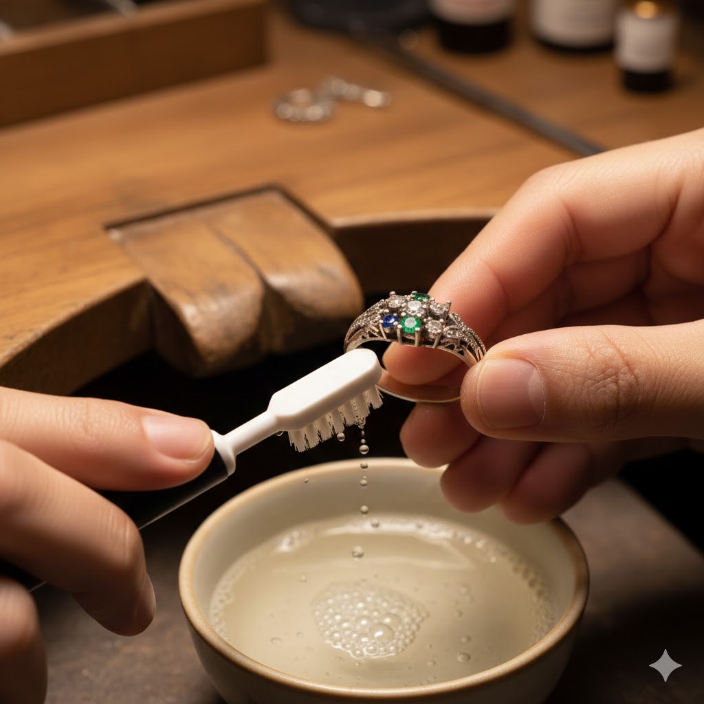Rengöra silversmycken